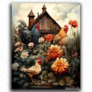 Cute Farm Animals Cock