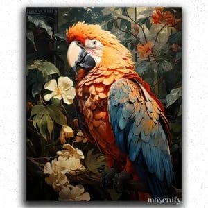 Cute Parrot in Jungle
