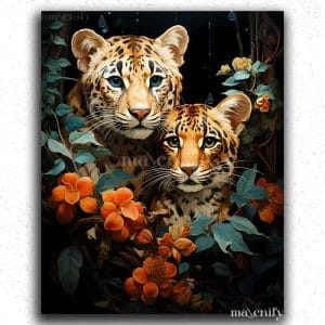 Cute Leopards in Jungle