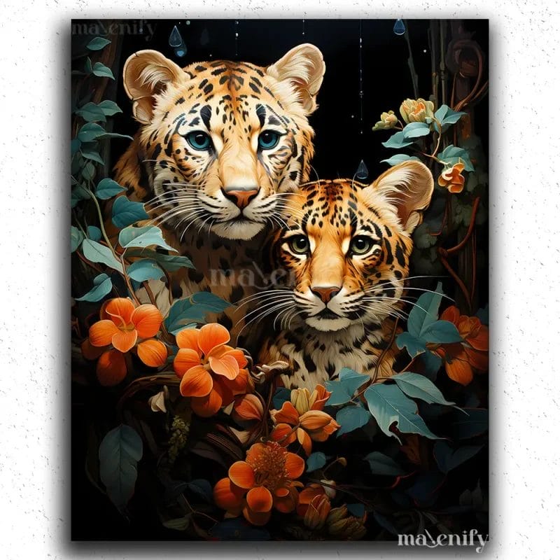 Cute Leopards in Jungle