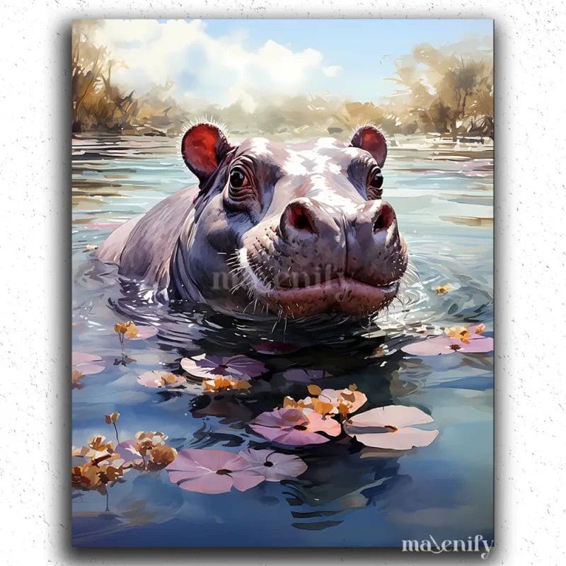 Cute Safari Hippo