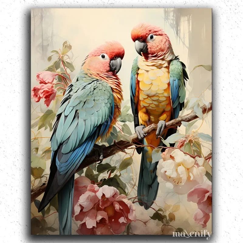 Cute Safari Parrots