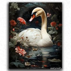 Beautiful White Swan