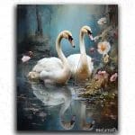 White Swan Couple