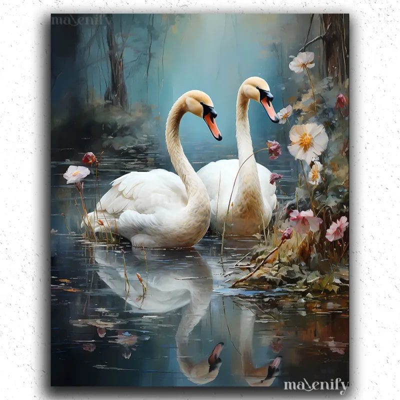 White Swan Couple