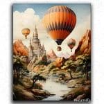 Hot Balloons Flying in Dubai