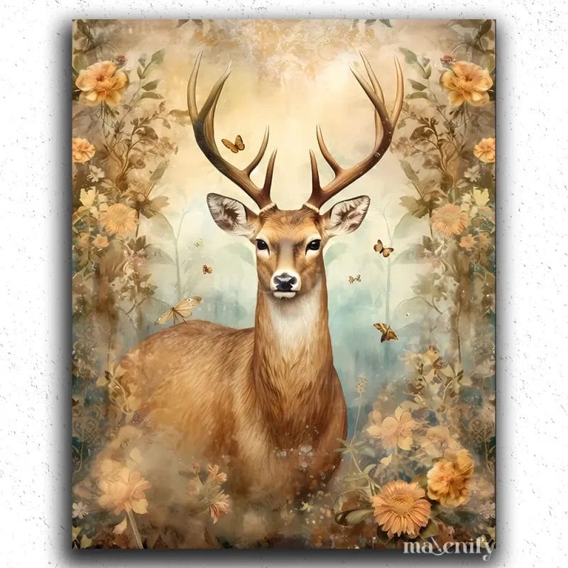 Reindeer in Enchanted Garden