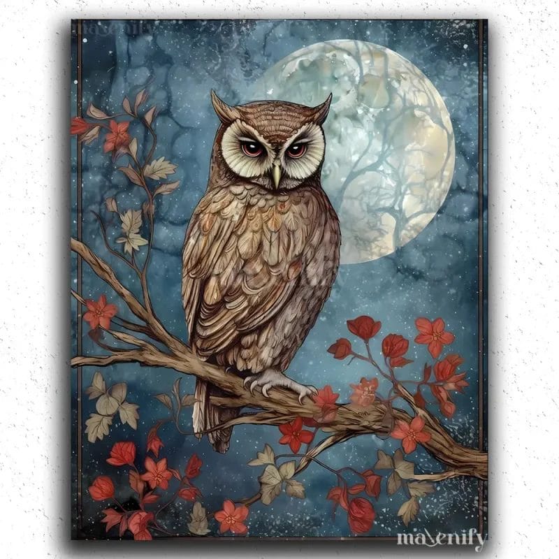 Enchanted Moon and Owl