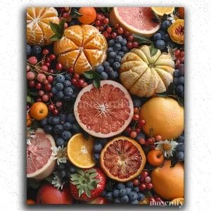 Exotic Oranges and Grapes