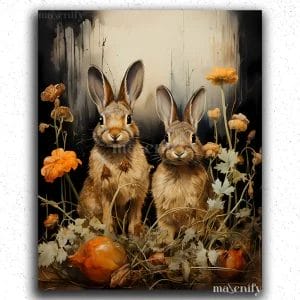 Cute Bunny in Wild
