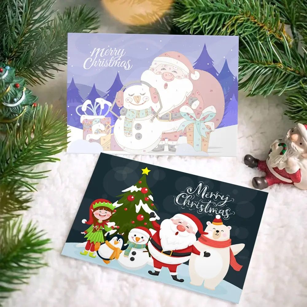 Christmas Cards 2 - Paint by Numbers Christmas Cards