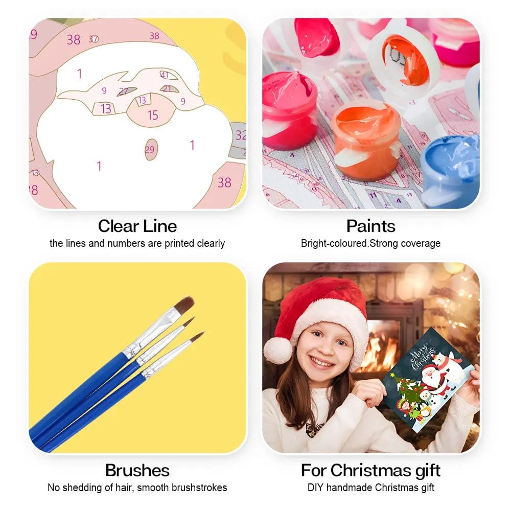 Christmas Cards 3 - Paint by Numbers HK001 6 8 - Paint by Numbers