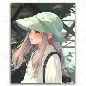 Girl with Cap Anime