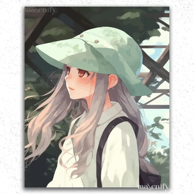 Girl with Cap Anime