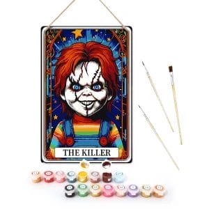 Scary Doll Halloween DIY Metal Poster