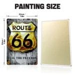 Route 66 DIY Metal Bar Poster
