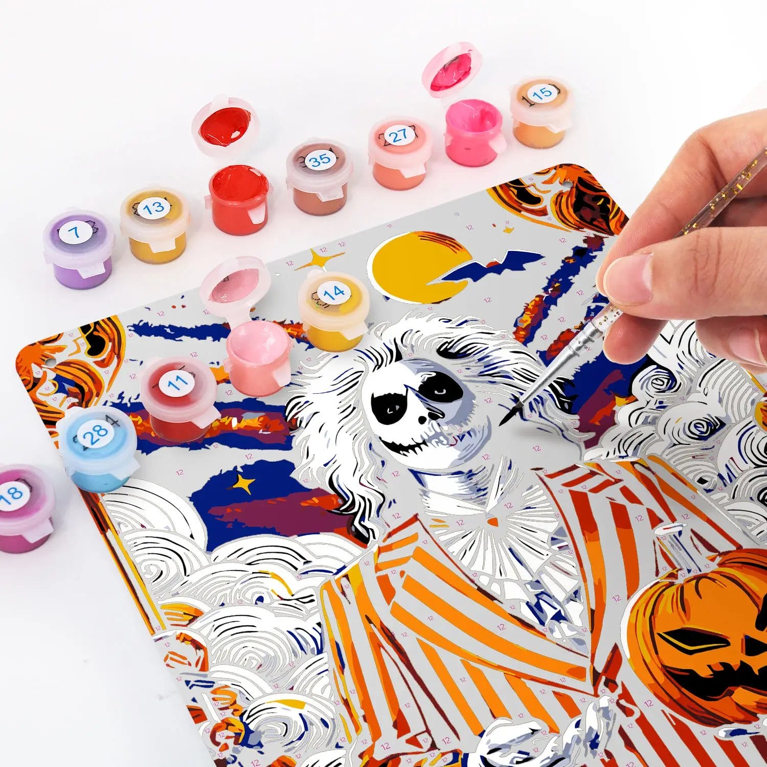 The Rickster Halloween Metal Poster 3 - Paint by Numbers The Rickster Halloween Metal Poster