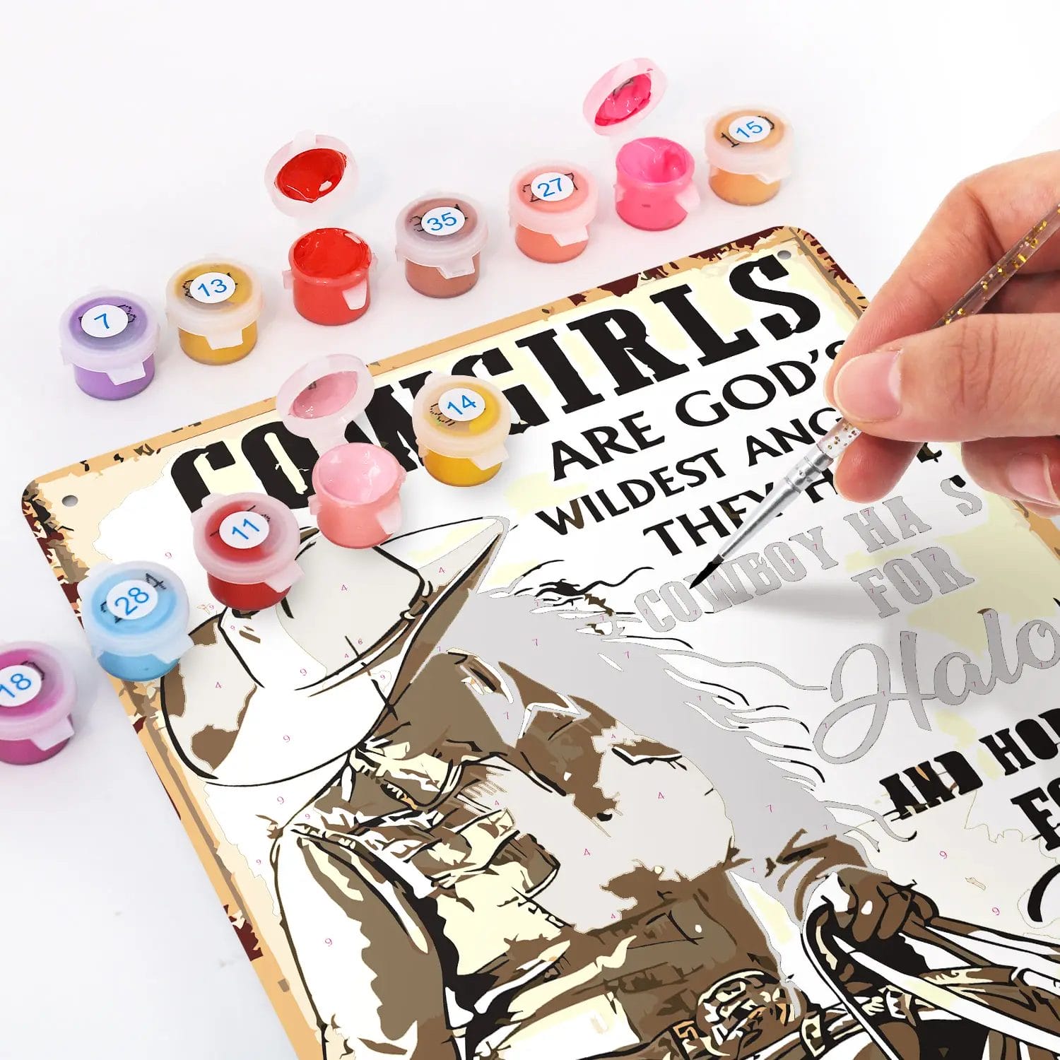 Cowgirls are God's Wildest Angels 3 - Paint by Numbers 17 16 - Paint by Numbers