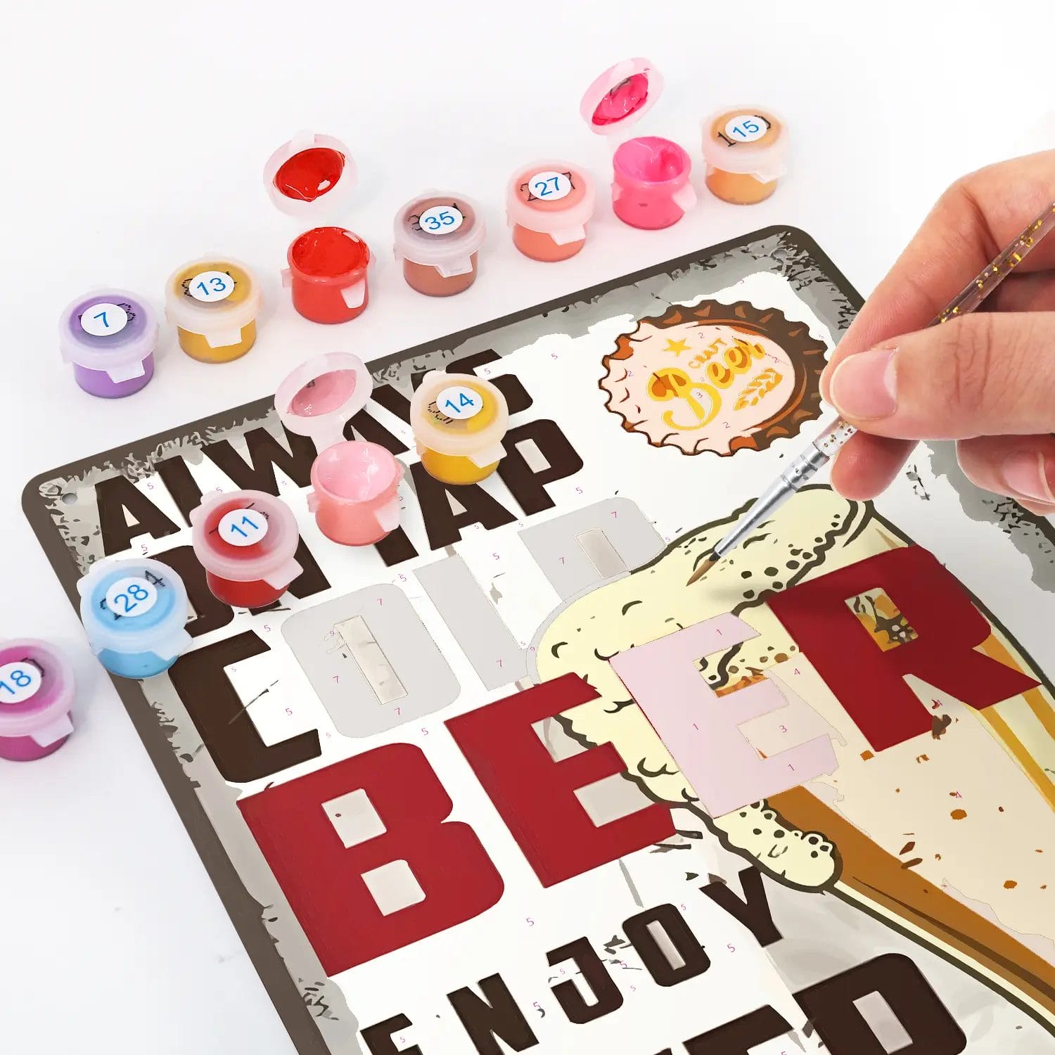 Beer Every Moment DIY Metal Poster