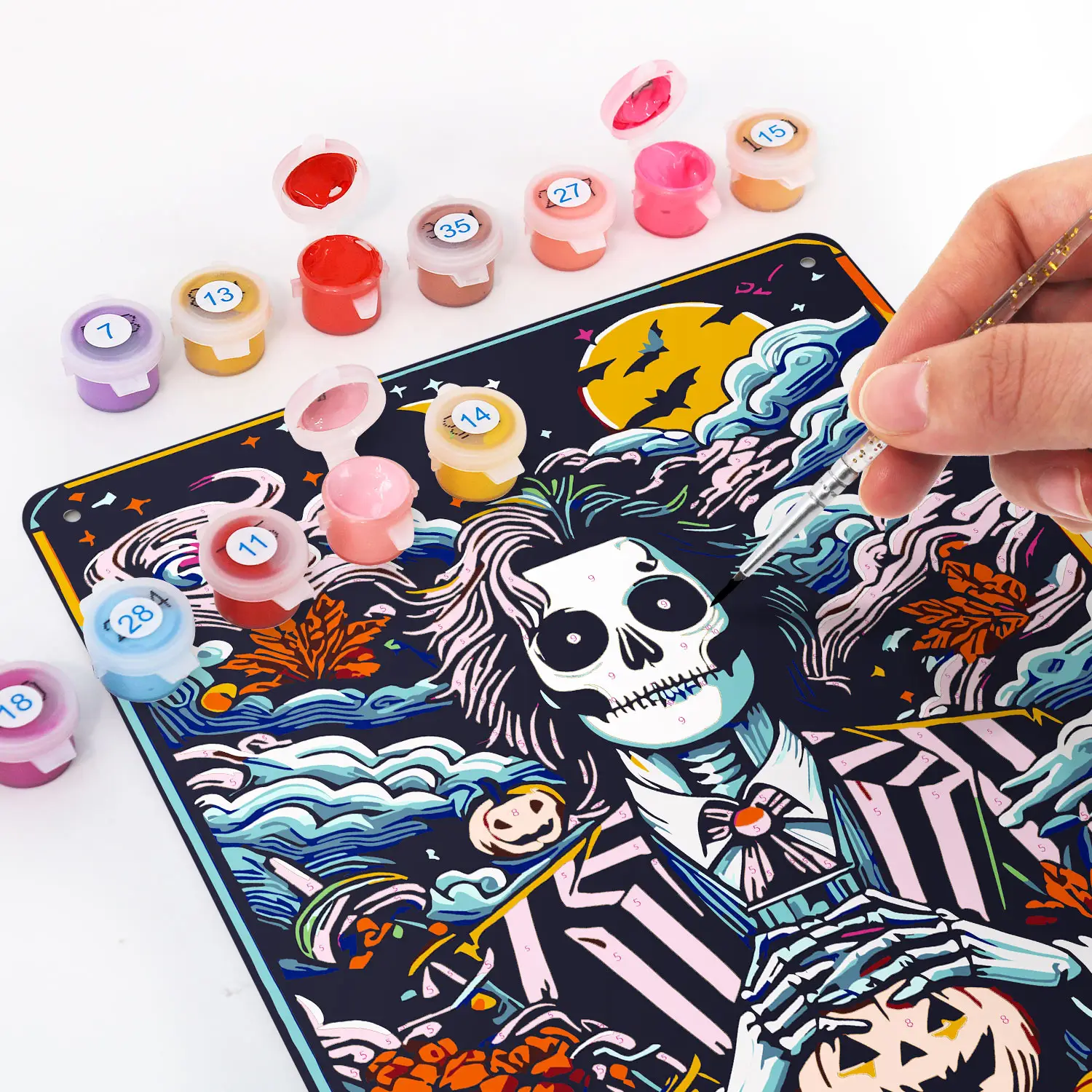 Spooky Trickster DIY Metal Art 3 - Paint by Numbers 17 25 - Paint by Numbers