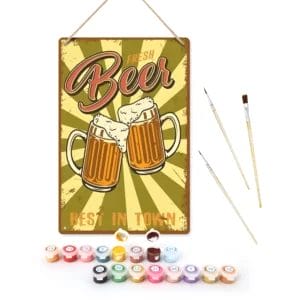 Fresh Beer Best in Town DIY Paint by Numbers