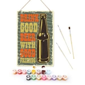 Drink Good Beer DIY Metal Poster