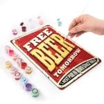 Free Beer Tomorrow - DIY Metal Bar Poster