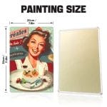 Vintage Woman - DIY Metal Poster