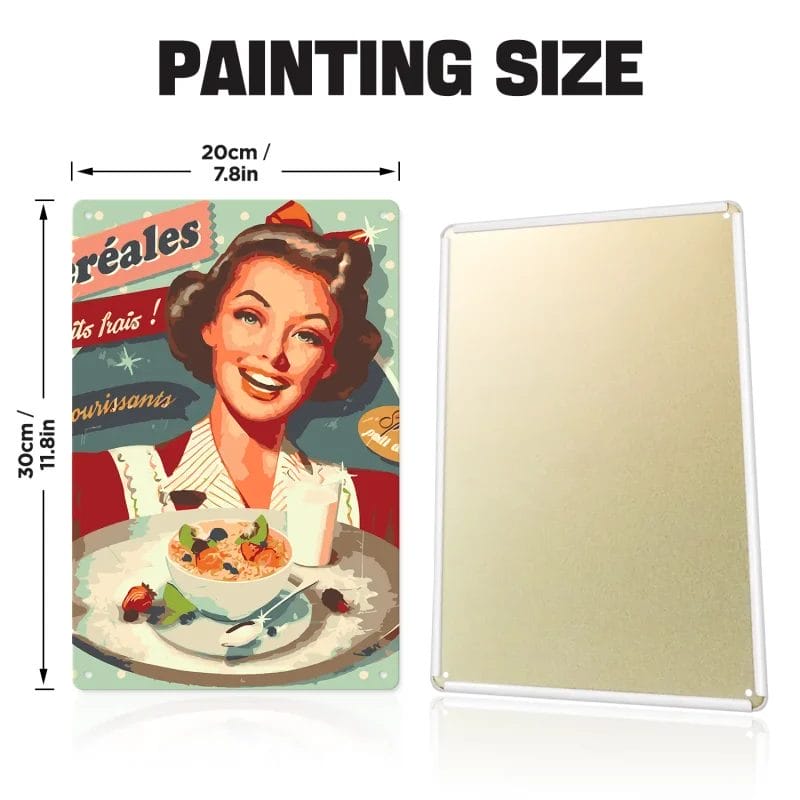 Vintage Woman - DIY Metal Poster