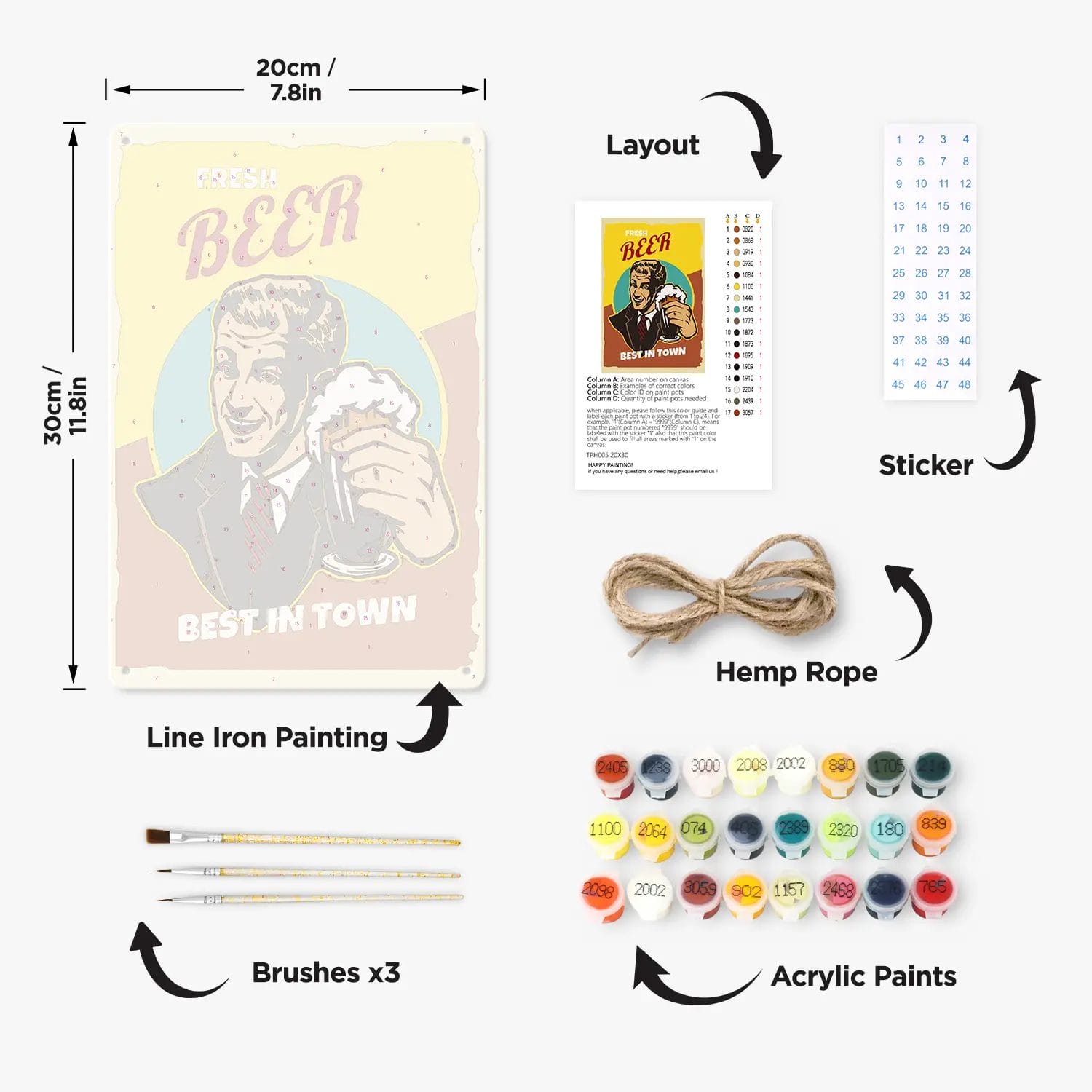 Fresh Beer DIY Metal Poster