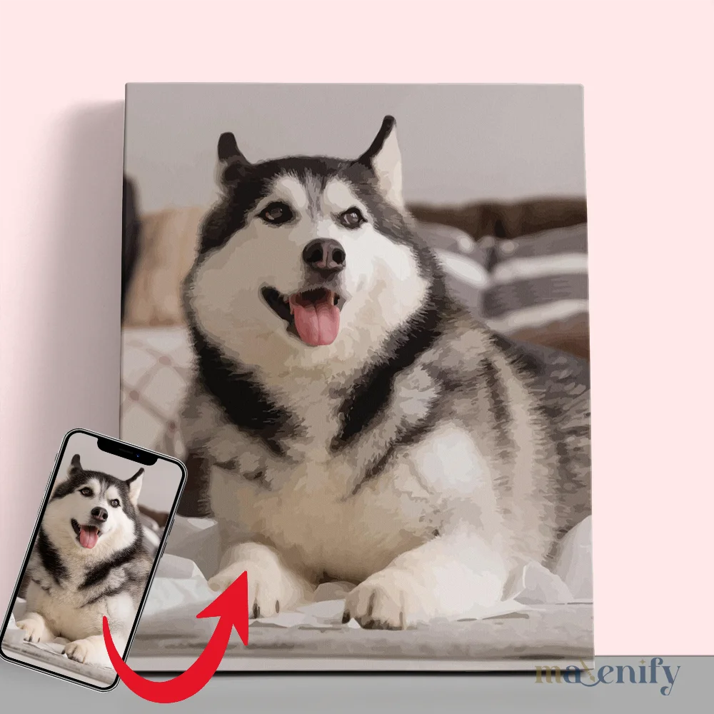 Custom Pet Portrait Paint by Numbers: Turn Your Furry Friend in Artwork 2 - Paint by Numbers Personalized Pet Portrait Paint by Numbers: Turn Your Furry Friend in Artwork