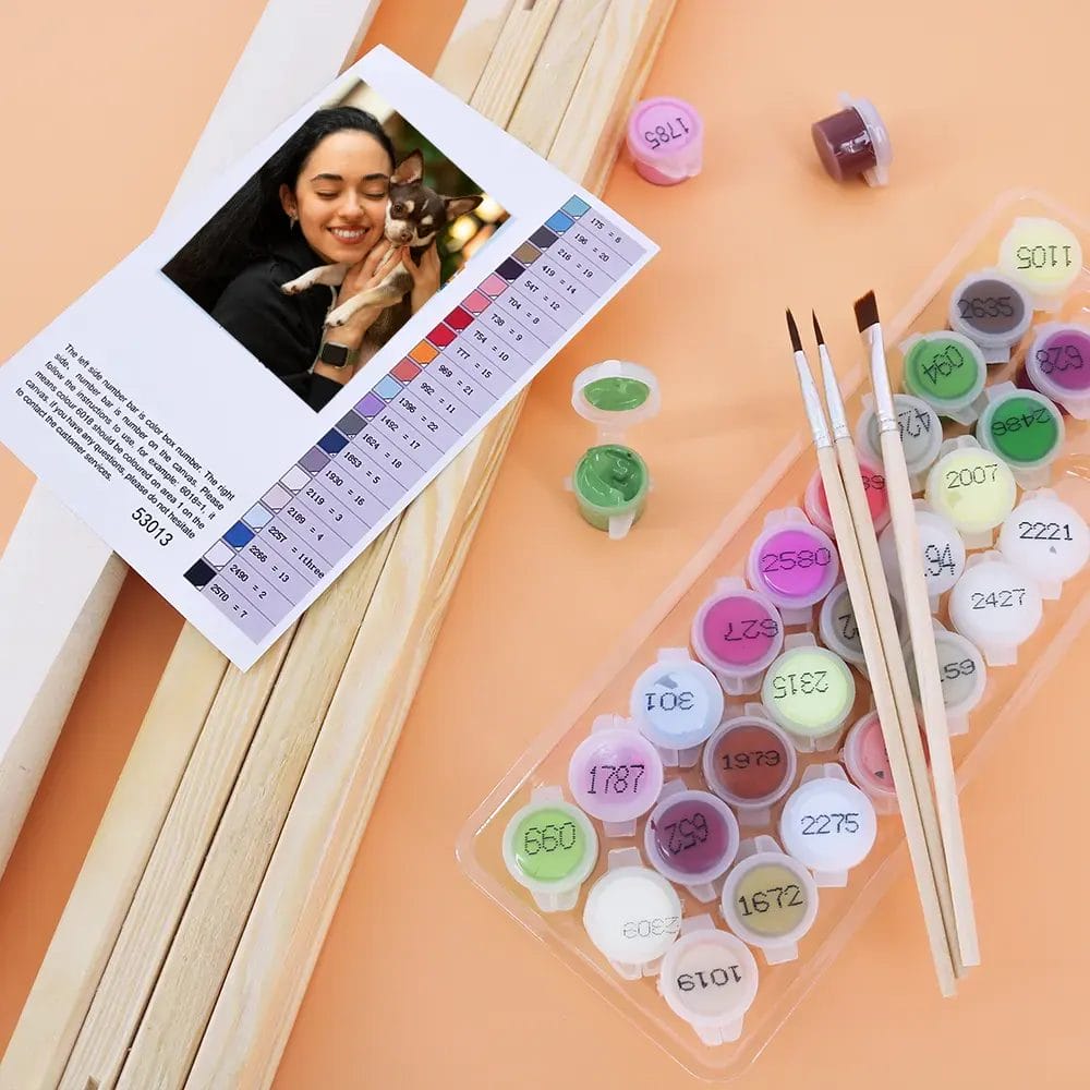 Custom Paint by numbers personalized picture includes - Paint by Numbers