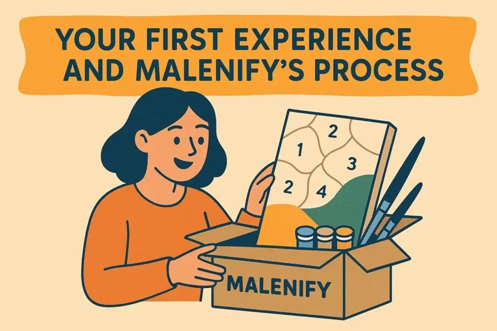 What to Expect from Your First Paint by Numbers Experience? 3 - Paint by Numbers Your First Experience and Profile Malenify’s Process