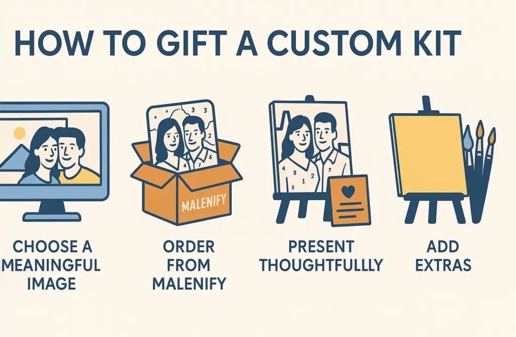 Surprise Loved Ones: Custom Paint by Numbers as the Ultimate Gift 7 - Paint by Numbers How to Gift a Custom Kit