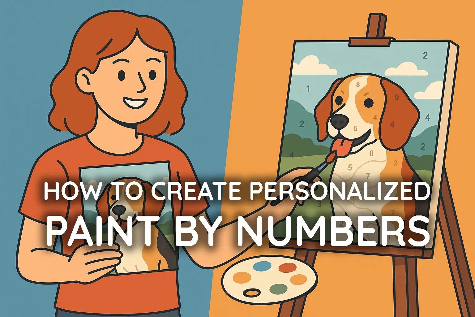 How to create personalized paint by numbers