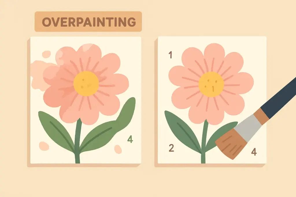 Ultimate Guide to Paint by Numbers for Beginners 10 - Paint by Numbers Overpainting