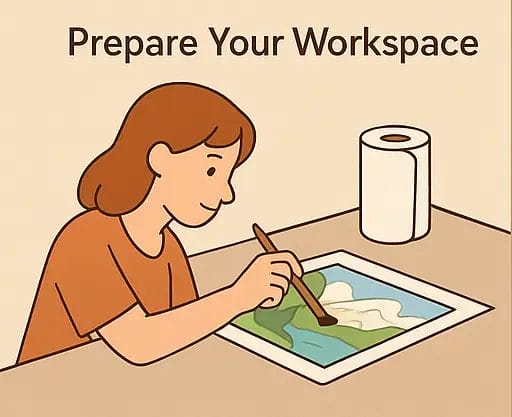 Ultimate Guide to Paint by Numbers for Beginners 7 - Paint by Numbers Prepare your workspace