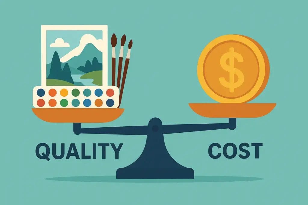 How to Choose the Best Beginner Paint by Numbers Kit? 4 - Paint by Numbers Quality vs. Cost: Where Can They Meet
