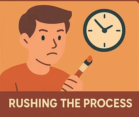 7 Beginner Mistakes That Could Ruin Your Painting Canvas (+ Easy Fixes!) 5 - Paint by Numbers Rushing the process - Paint by Numbers