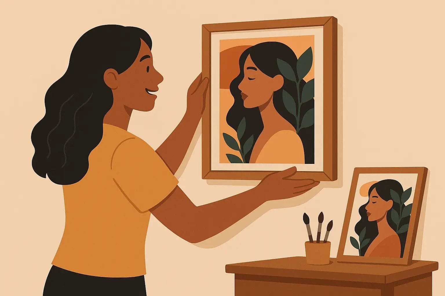 Step-by-Step Guide to Painting Your First Paint by Numbers Canvas 9 - Paint by Numbers Show off your artwork - Paint by Numbers