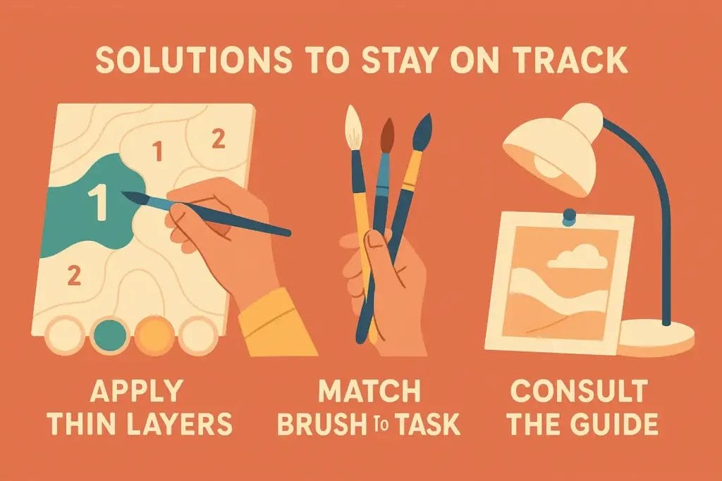 7 Beginner Mistakes That Could Ruin Your Painting Canvas (+ Easy Fixes!) 9 - Paint by Numbers Solutions to Stay on Track