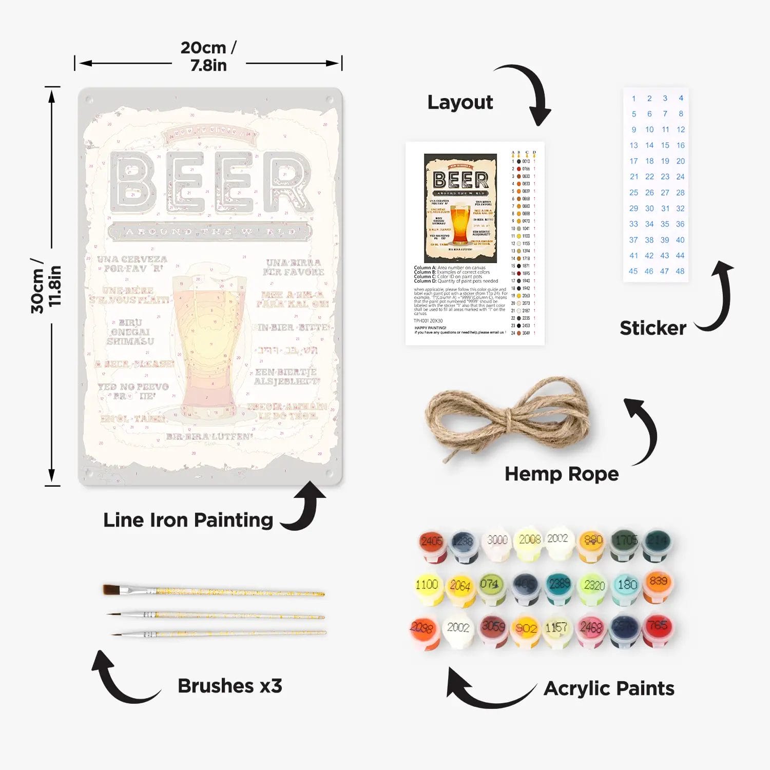 What is Included in the Metal Poster Kit?