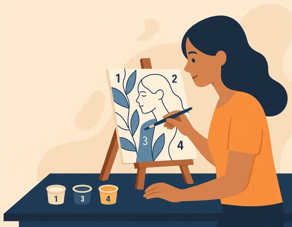 Step-by-Step Guide to Painting Your First Paint by Numbers Canvas 2 - Paint by Numbers Why a Step-by-Step Approach Works?