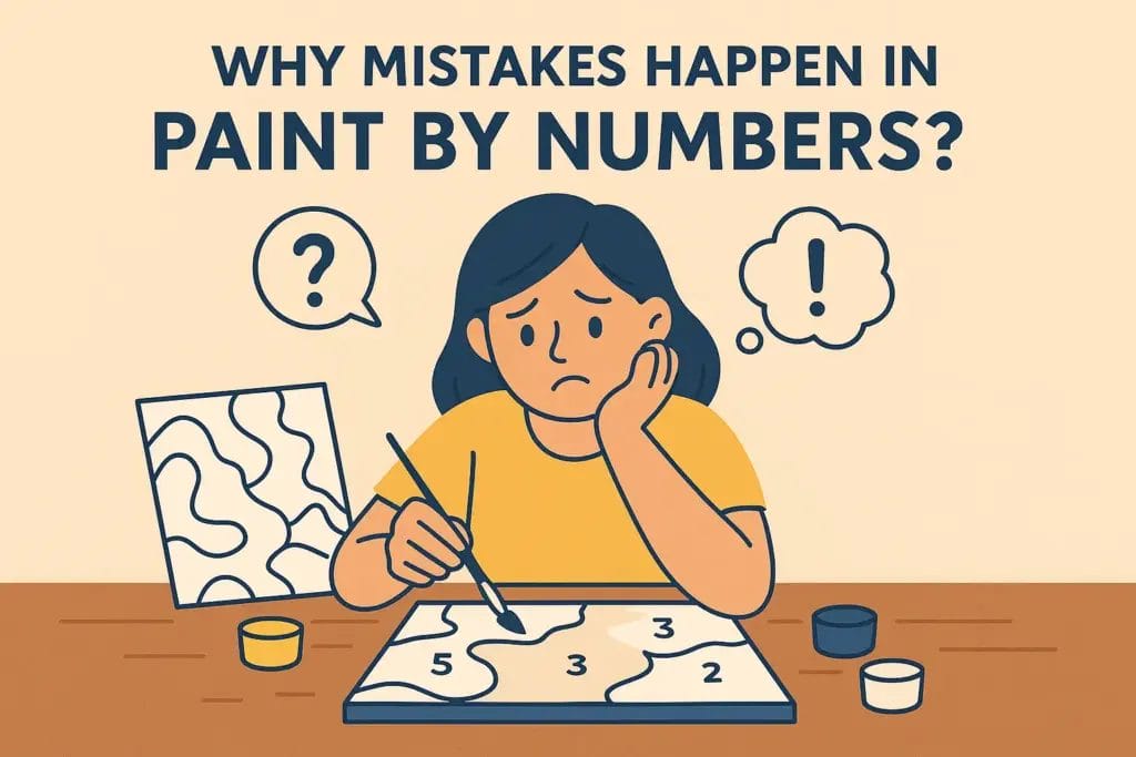 7 Beginner Mistakes That Could Ruin Your Painting Canvas (+ Easy Fixes!) 2 - Paint by Numbers Why Mistakes Happen in Paint by Numbers?