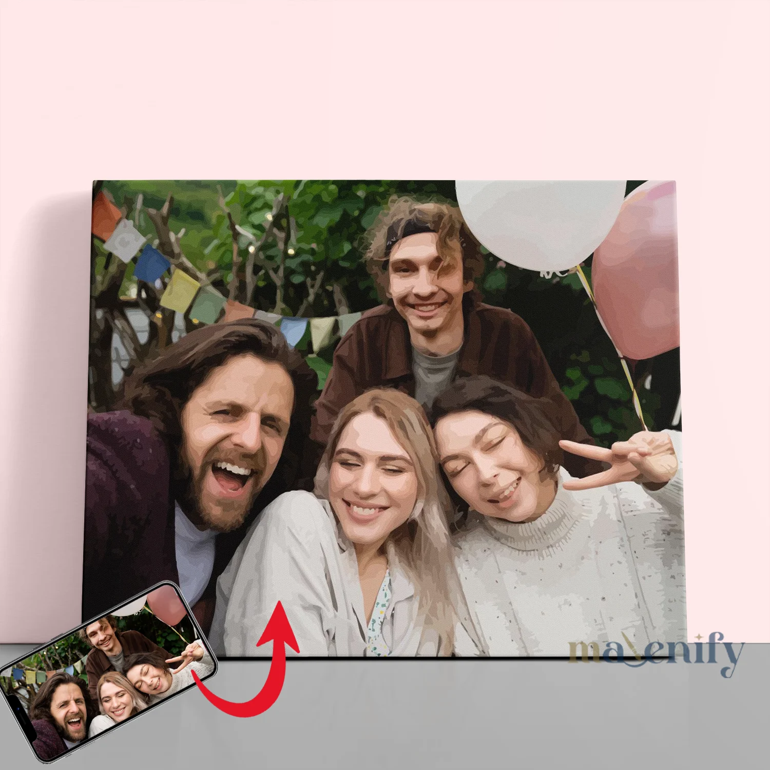 Custom Family Portrait - Paint by Numbers Kit: Your Family’s Legacy in Art 1 - Paint by Numbers Personalized Family Portrait - Paint by Numbers Kit