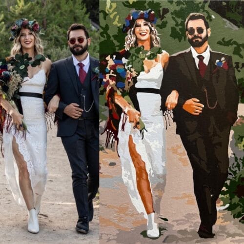 Custom Wedding Portrait - Turn Wedding Memories into Artwork photo review